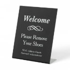 Black Welcome Remove Shoes WiFi