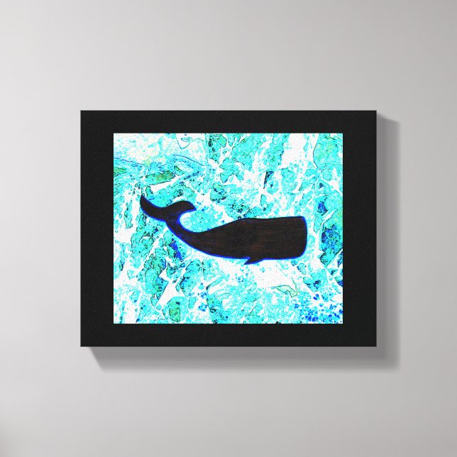black whale Thunder_Cove Canvas Print (Front)