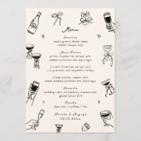 Black Whimsical Quirky Hand Drawn