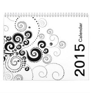 Black & White 2015 Calendar