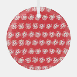 Black white, abstract floral texture. glass tree decoration