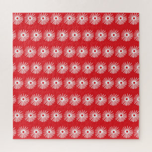 Black white, abstract floral texture. jigsaw puzzle