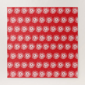 Black white, abstract floral texture. jigsaw puzzle