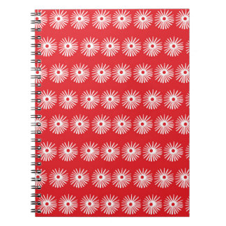 Black white, abstract floral texture. notebook