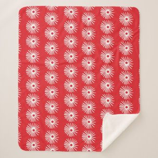 Black white, abstract floral texture. sherpa blanket