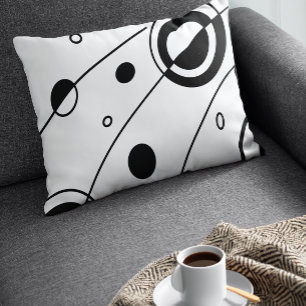 Black & White Abstract Geometric Art Pillowcase