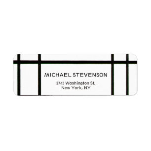 Black White Abstract Lines Unique