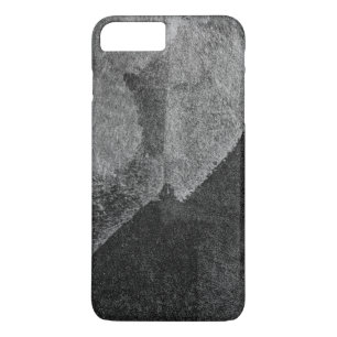 Black white abstract modern painting brush art iPhone 8 plus/7 plus case