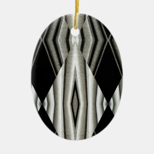 Black & White Abstract Ornament 1