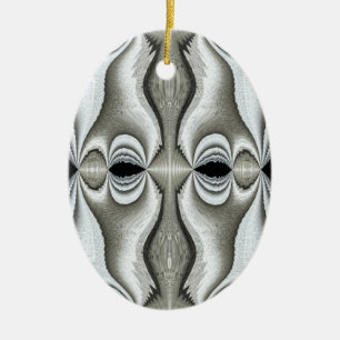 Black & White Abstract Ornament 2