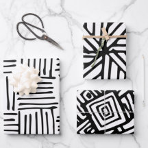 Black & White Abstract Pattern