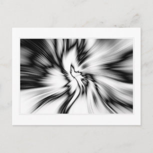 Black & White abstract Postcard
