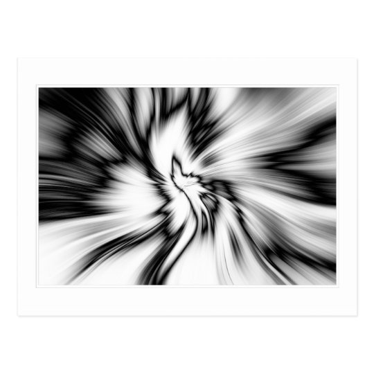 Black & White abstract Postcard