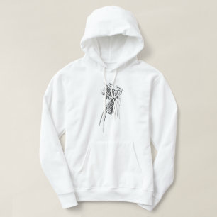 Black & White Abstract Tribal Tattoo Art Hoodie
