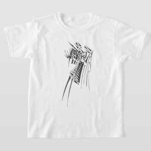 Black & White Abstract Tribal Tattoo Art T-Shirt