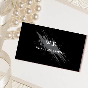 black & white abstract unique classicBusiness Card