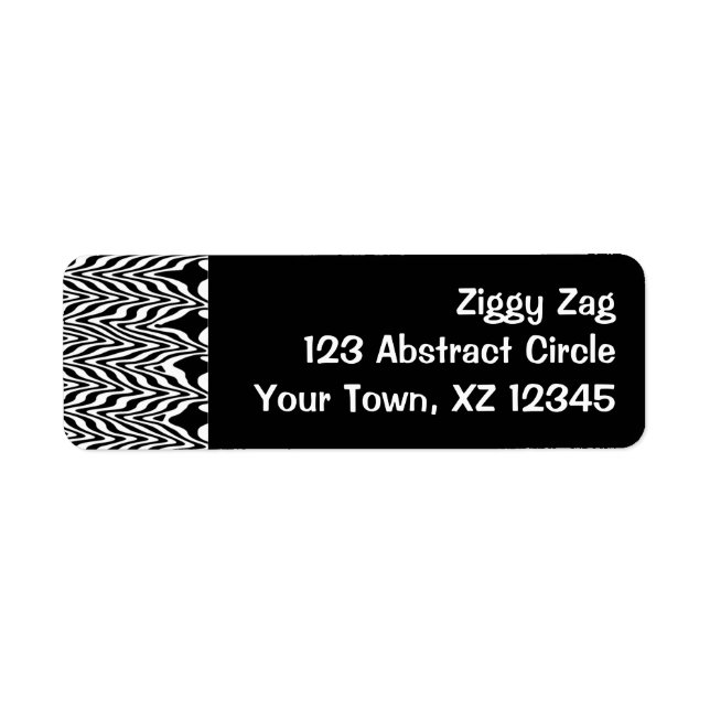 Black & White Abstract Zigzag (Front)