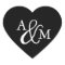 Black & White Ampersand Monogram Wedding