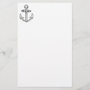 Black & White Anchor Stationery