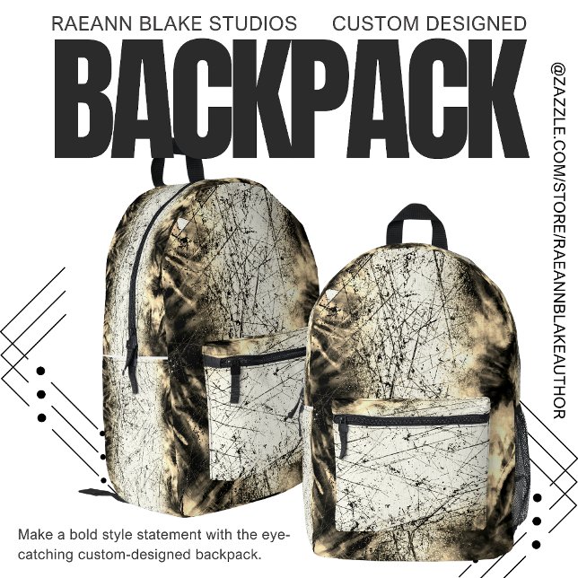 Black, White and Brown Custom Backpack (Creator Uploaded)