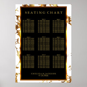 Black, White and Gold Marble - Seating Chart (9)