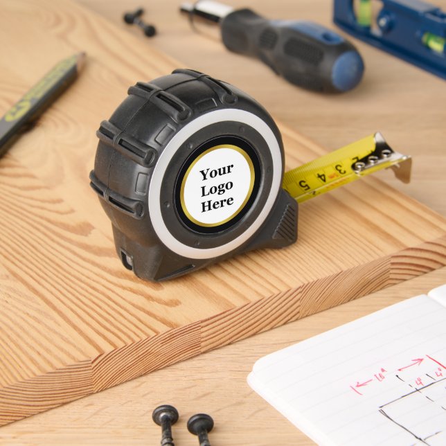 Black, White, and Gold Your Logo Here Template 1 (Woodwork)