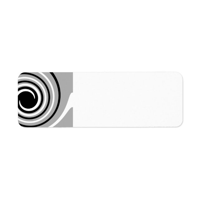 Black, White and Grey Twist Design. (Front)