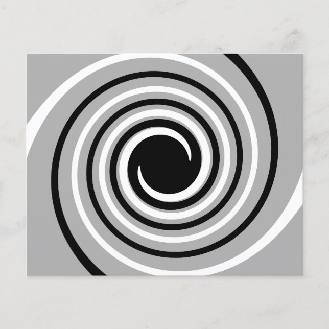 Black, White and Grey Twist Design. (Front)