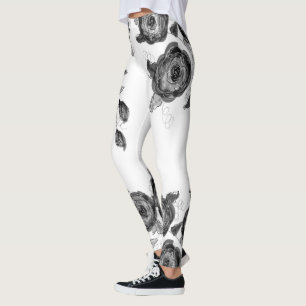 Black White And Greys Leggings