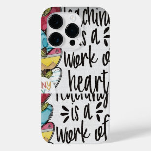BLACK&WHITE AND MULTYCOLOUR HEART DISIGN ON IPHONE Case-Mate iPhone 14 PRO CASE
