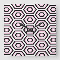 Black, White and Pink Octagon