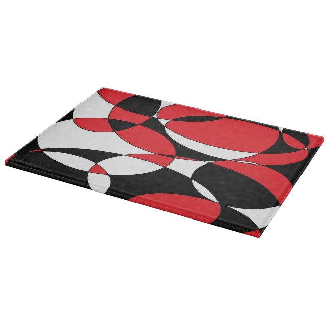 Black, White and Red Cutting Board (Corner)