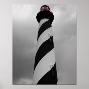 Black, White and Red Poster