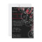 Black, White and Red Wedding Invitation