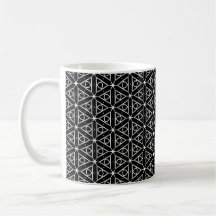 Black White and Silver Geometric pattern