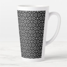 Black White and Silver Geometric pattern