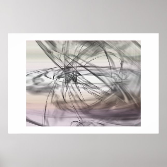 Black, White and some Blue Poster (Front)