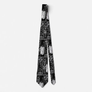 Black & white art deco stylised customisable   tie