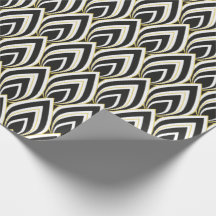 Black & White Art Deco Wrapping Paper