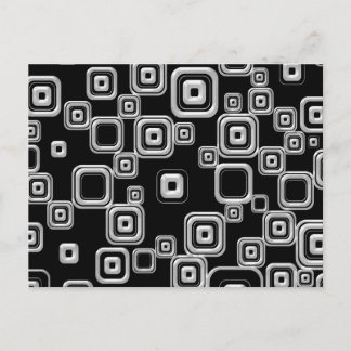 Black & White Art Pattern Postcard