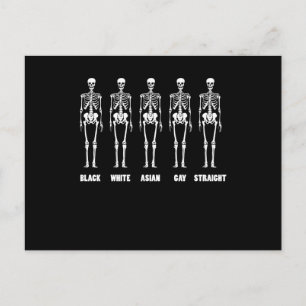 Black White Asian Gay Straight LGBT Pride Month Postcard