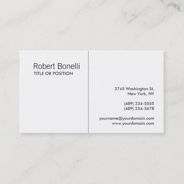 Black White Automotive Bakery Etc. Business Card (Front)