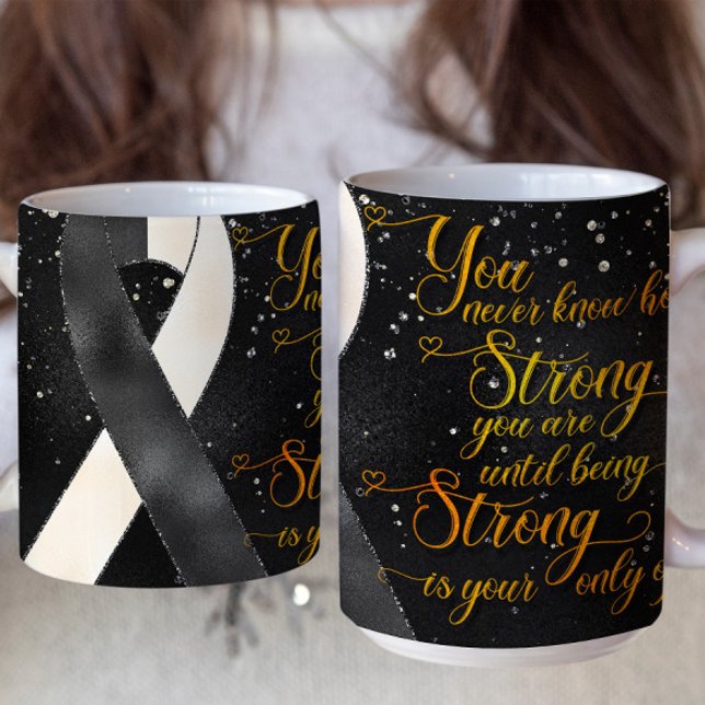 Black White Awareness Ribbon Mug Design (Creator Uploaded)