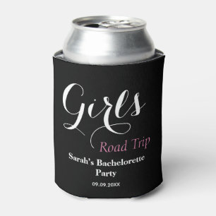 Black White Bachelorette Weekend Party Favour  Can Cooler