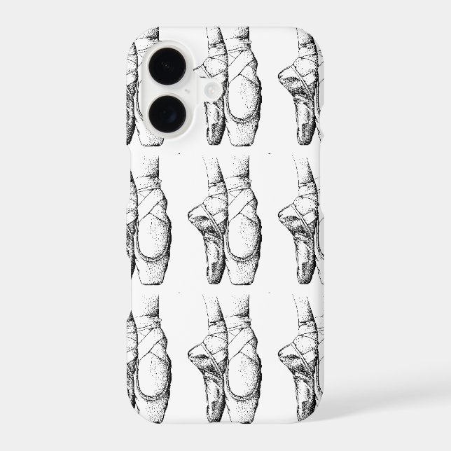 Black & White Ballet Slipper (Back)