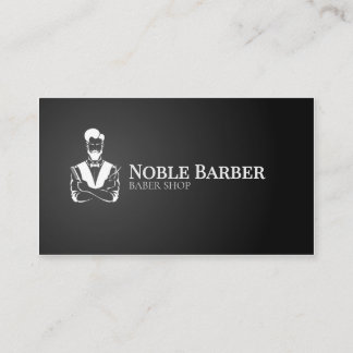 Black & White Barber Business Card | Modern Barber