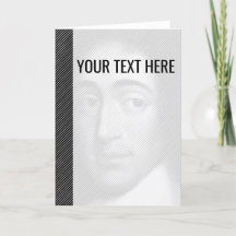 Black White Baruch Spinoza Portrait Announcement