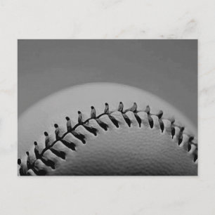 Black & White Baseball Postcard