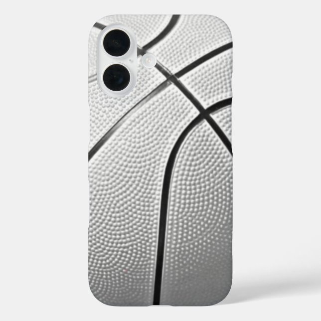 Black & White Basketball Case-Mate iPhone Case (Back)