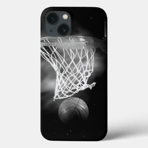 Black & White Basketball iPhone 13 Case
